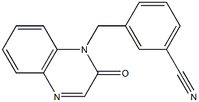 3-[(2-oxoquinoxalin-1(2H)-yl)methyl]benzonitrile Structure