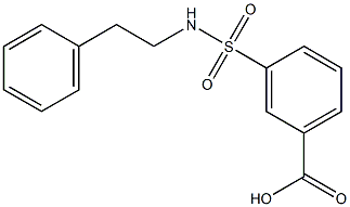 3-[(2-phenylethyl)sulfamoyl]benzoic acid 구조식 이미지