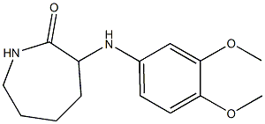 3-[(3,4-dimethoxyphenyl)amino]azepan-2-one Structure