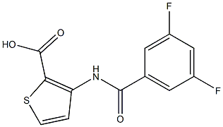 3-[(3,5-difluorobenzene)amido]thiophene-2-carboxylic acid Structure