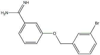 3-[(3-bromobenzyl)oxy]benzenecarboximidamide 구조식 이미지