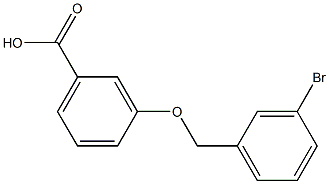 3-[(3-bromophenyl)methoxy]benzoic acid 구조식 이미지