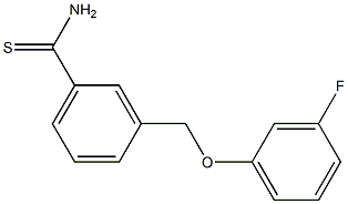 3-[(3-fluorophenoxy)methyl]benzenecarbothioamide 구조식 이미지