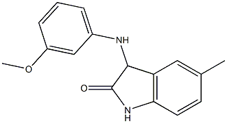 3-[(3-methoxyphenyl)amino]-5-methyl-2,3-dihydro-1H-indol-2-one 구조식 이미지