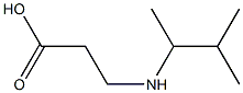 3-[(3-methylbutan-2-yl)amino]propanoic acid Structure