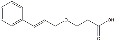 3-[(3-phenylprop-2-en-1-yl)oxy]propanoic acid 구조식 이미지