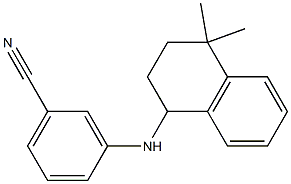 3-[(4,4-dimethyl-1,2,3,4-tetrahydronaphthalen-1-yl)amino]benzonitrile 구조식 이미지
