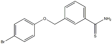 3-[(4-bromophenoxy)methyl]benzenecarbothioamide 구조식 이미지