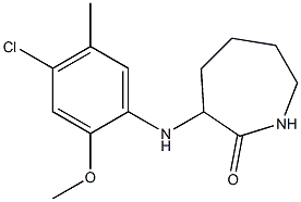 3-[(4-chloro-2-methoxy-5-methylphenyl)amino]azepan-2-one Structure