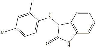 3-[(4-chloro-2-methylphenyl)amino]-2,3-dihydro-1H-indol-2-one 구조식 이미지