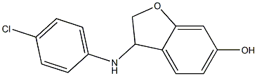3-[(4-chlorophenyl)amino]-2,3-dihydro-1-benzofuran-6-ol Structure