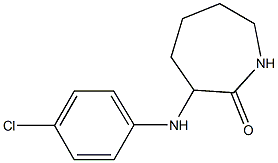 3-[(4-chlorophenyl)amino]azepan-2-one 구조식 이미지