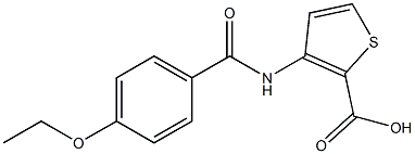 3-[(4-ethoxybenzene)amido]thiophene-2-carboxylic acid 구조식 이미지