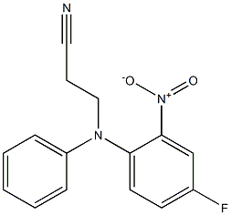 3-[(4-fluoro-2-nitrophenyl)(phenyl)amino]propanenitrile 구조식 이미지