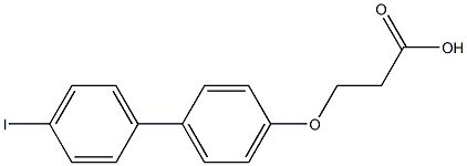 3-[(4'-iodo-1,1'-biphenyl-4-yl)oxy]propanoic acid 구조식 이미지