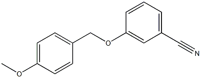 3-[(4-methoxyphenyl)methoxy]benzonitrile Structure