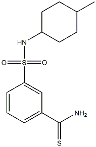 3-[(4-methylcyclohexyl)sulfamoyl]benzene-1-carbothioamide 구조식 이미지