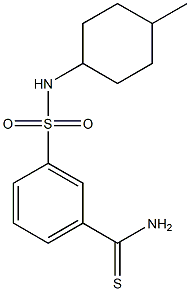 3-[(4-methylcyclohexyl)sulfamoyl]benzene-1-carbothioamide Structure