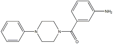 3-[(4-phenylpiperazin-1-yl)carbonyl]aniline 구조식 이미지