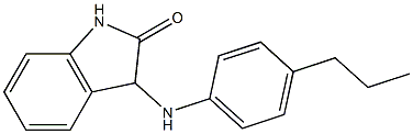 3-[(4-propylphenyl)amino]-2,3-dihydro-1H-indol-2-one Structure