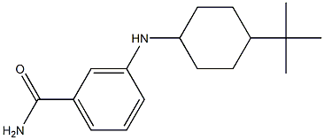 3-[(4-tert-butylcyclohexyl)amino]benzamide Structure