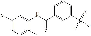 3-[(5-chloro-2-methylphenyl)carbamoyl]benzene-1-sulfonyl chloride Structure