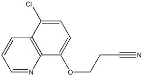 3-[(5-chloroquinolin-8-yl)oxy]propanenitrile Structure