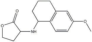 3-[(6-methoxy-1,2,3,4-tetrahydronaphthalen-1-yl)amino]oxolan-2-one 구조식 이미지