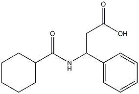 3-[(cyclohexylcarbonyl)amino]-3-phenylpropanoic acid Structure