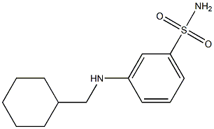 3-[(cyclohexylmethyl)amino]benzene-1-sulfonamide Structure