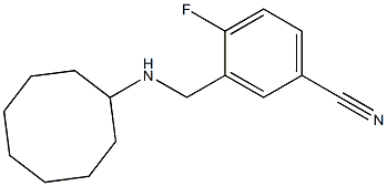 3-[(cyclooctylamino)methyl]-4-fluorobenzonitrile 구조식 이미지