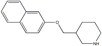 3-[(naphthalen-2-yloxy)methyl]piperidine Structure