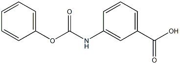 3-[(phenoxycarbonyl)amino]benzoic acid 구조식 이미지