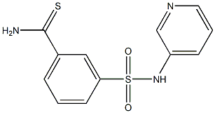 3-[(pyridin-3-ylamino)sulfonyl]benzenecarbothioamide 구조식 이미지