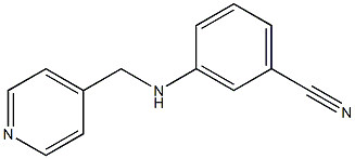 3-[(pyridin-4-ylmethyl)amino]benzonitrile Structure