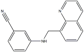 3-[(quinolin-8-ylmethyl)amino]benzonitrile 구조식 이미지