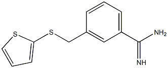 3-[(thiophen-2-ylsulfanyl)methyl]benzene-1-carboximidamide Structure