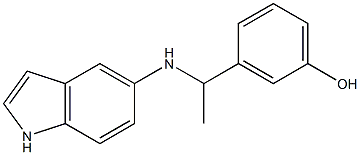 3-[1-(1H-indol-5-ylamino)ethyl]phenol 구조식 이미지