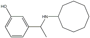3-[1-(cyclooctylamino)ethyl]phenol 구조식 이미지