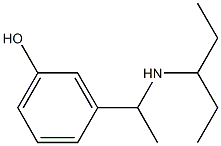 3-[1-(pentan-3-ylamino)ethyl]phenol 구조식 이미지