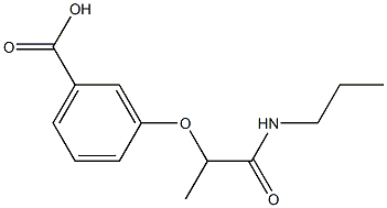 3-[1-(propylcarbamoyl)ethoxy]benzoic acid Structure