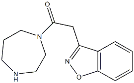 3-[2-(1,4-diazepan-1-yl)-2-oxoethyl]-1,2-benzisoxazole 구조식 이미지