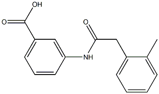 3-[2-(2-methylphenyl)acetamido]benzoic acid Structure