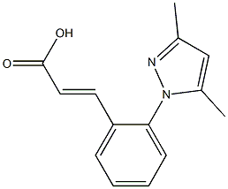 3-[2-(3,5-dimethyl-1H-pyrazol-1-yl)phenyl]prop-2-enoic acid Structure