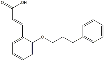 3-[2-(3-phenylpropoxy)phenyl]prop-2-enoic acid 구조식 이미지