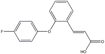 3-[2-(4-fluorophenoxy)phenyl]prop-2-enoic acid 구조식 이미지