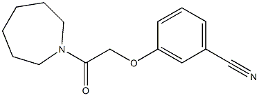 3-[2-(azepan-1-yl)-2-oxoethoxy]benzonitrile Structure