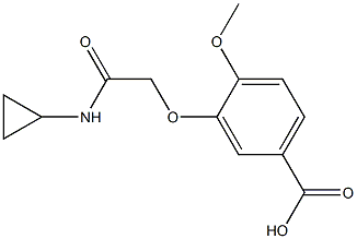 3-[2-(cyclopropylamino)-2-oxoethoxy]-4-methoxybenzoic acid Structure