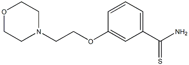 3-[2-(morpholin-4-yl)ethoxy]benzene-1-carbothioamide 구조식 이미지