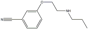 3-[2-(propylamino)ethoxy]benzonitrile 구조식 이미지